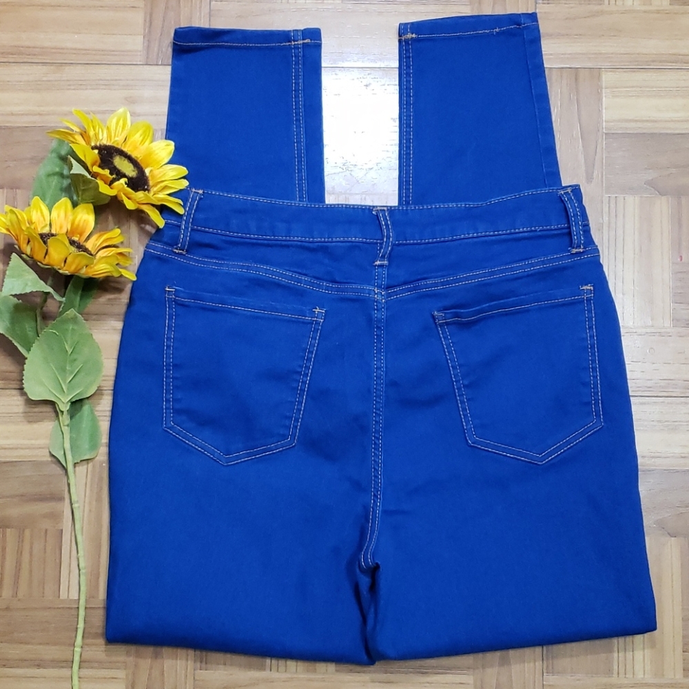 NO BOUNDARIES BLUE buttonfly jeans